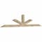 Ekena Millwork Saratoga Rough Sawn Timber Gable Bracket, Douglas Fir, 108"W x 22"H x 4"D x 4"F, 5/12 Pitch GBW108X22X0404SAR00RDF - alternate 2